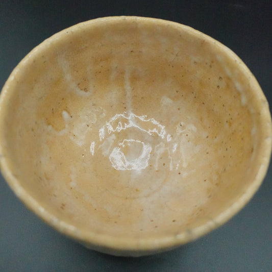 Vintage Japanese Hagi ware Matcha bowl by Hidehachi Fukutomi