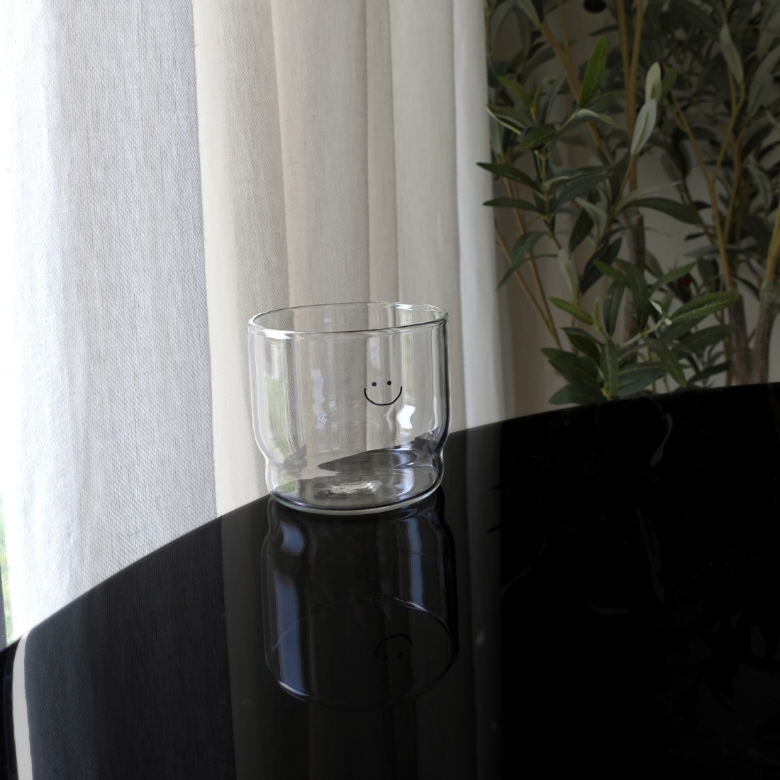 Glass Smile Cup